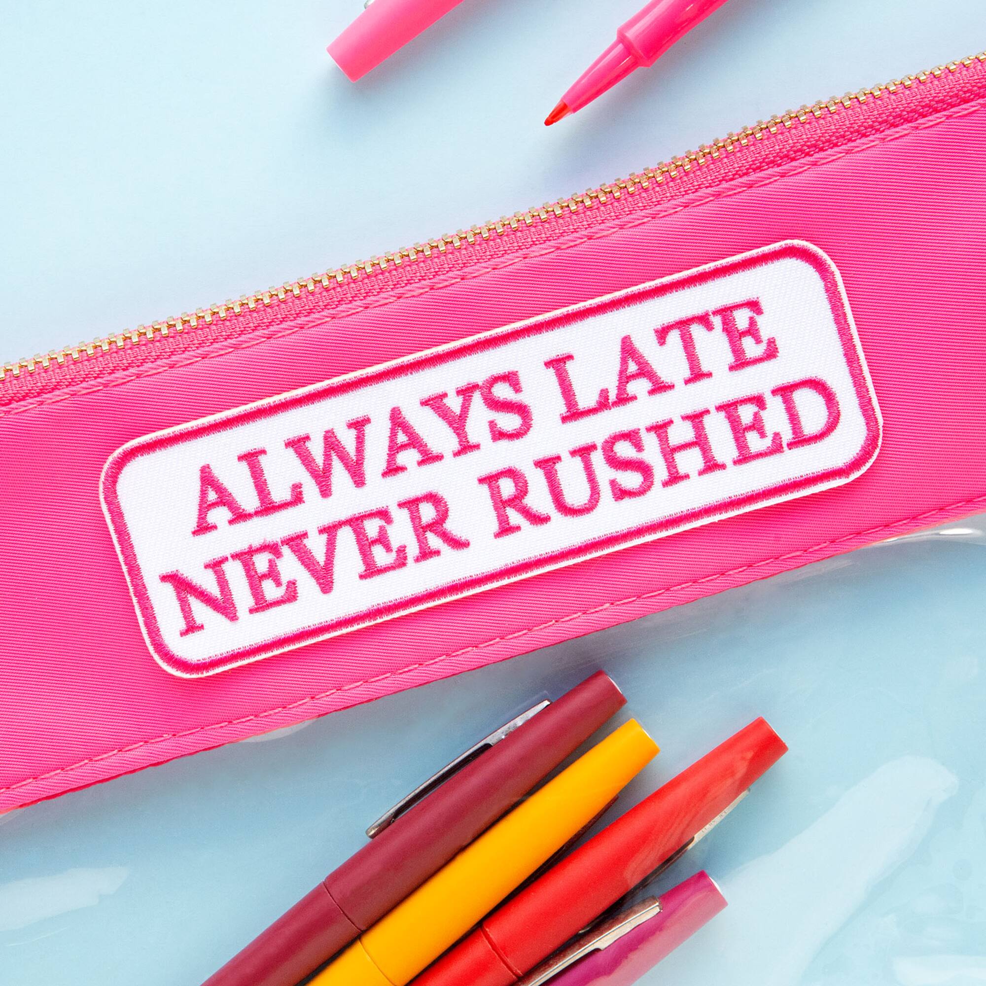 Summer Always Late Iron-On & Adhesive Embroidered Patch by Make Market®